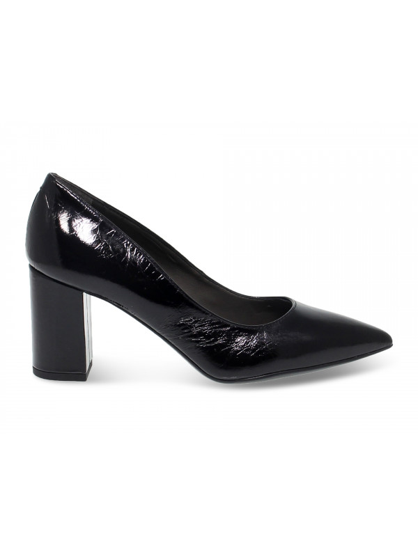 Escarpins a talons hauts Janet And Janet en peinture noir Guidi Calzature Soldes Printemps Ete 2024 Guidi Calzature