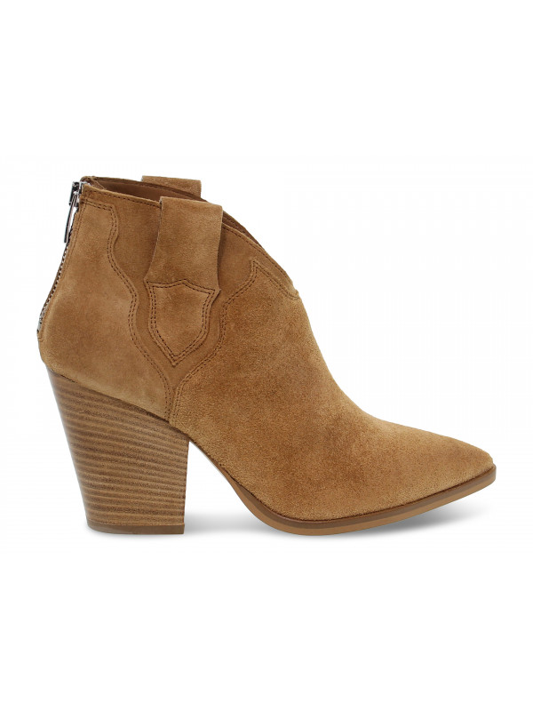 Bottines Janet And Janet en chamois cuir