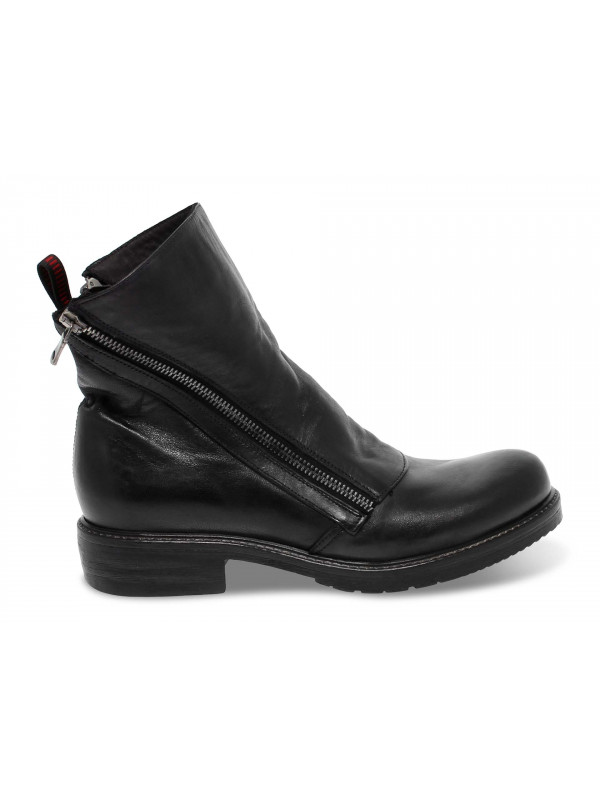 Boots Jp David en cuir gris