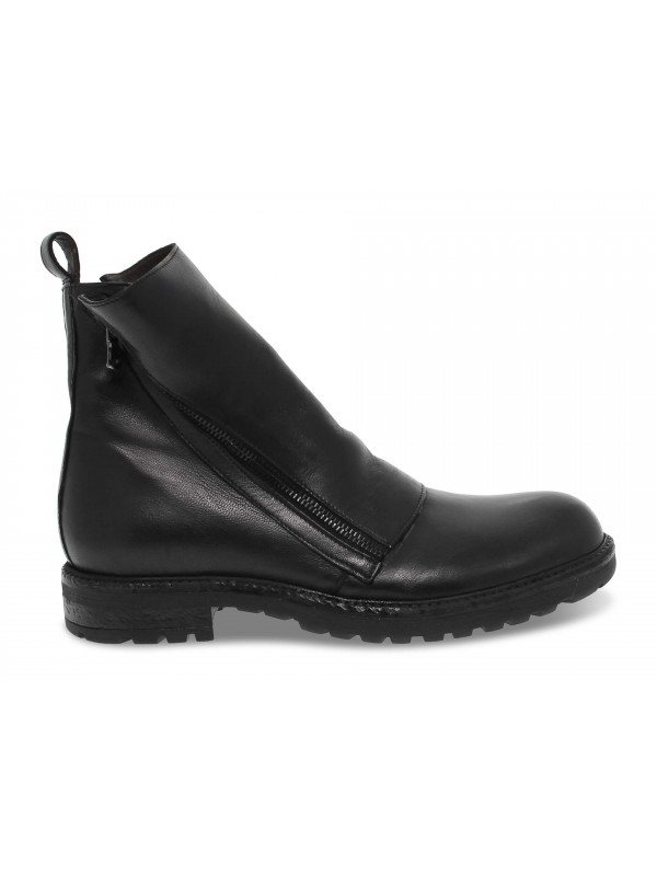 Boots Jp David BEATLES 2 ZIP en cuir noir