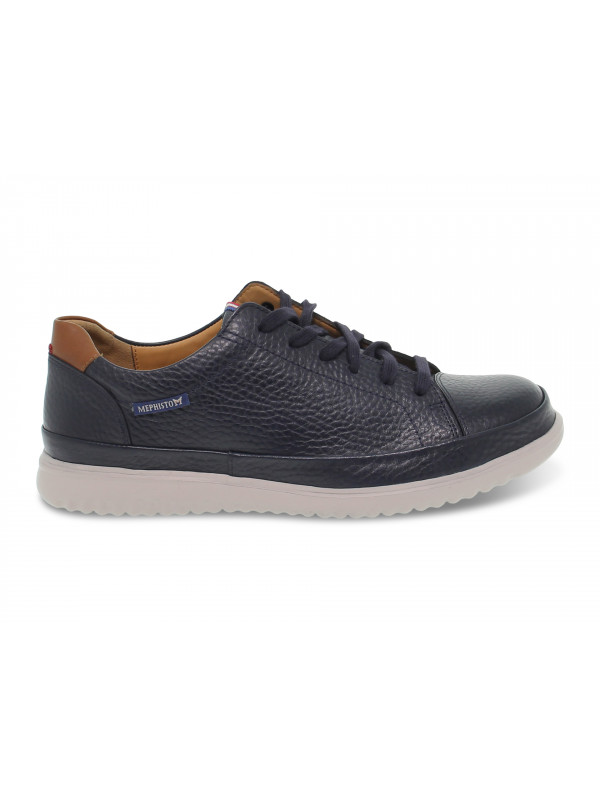 Chaussures lacets Mephisto THOMAS OREGON en cuir bleu Guidi