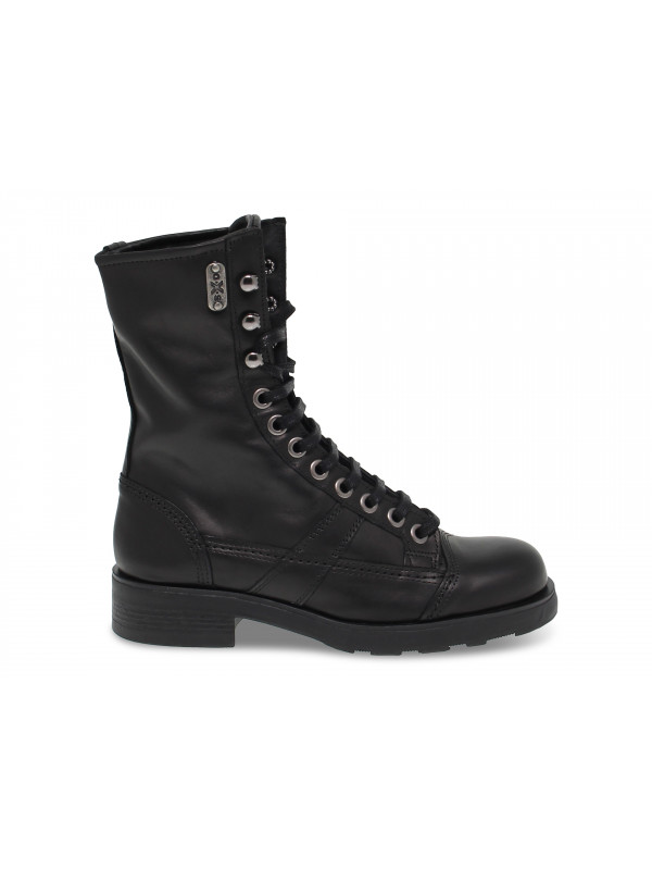 Bottines OXS FRANK 1902 en cuir noir