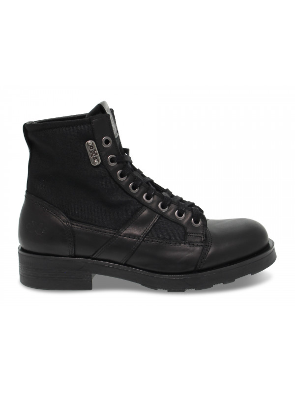 Bottines OXS FRANK 1901 en cuir noir