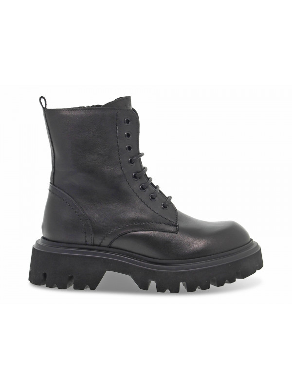 Boots Poesie Veneziane ANFIBIO STILE INGLESE en cuir noir