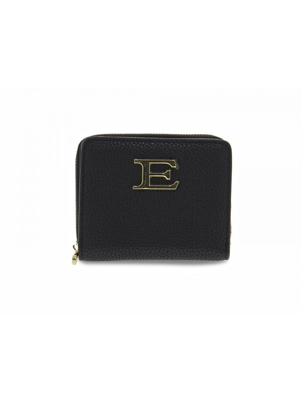 Portefeuille Ermanno Scervino SMALL ZIP AROUND WALLET EBA en faux cuir noir