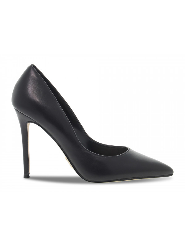 Escarpins à talons hauts Steve Madden EVELYN BLK LEATHER en cuir noir