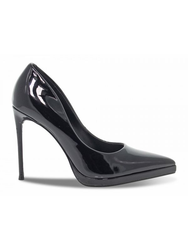 Escarpins à talons hauts Steve Madden KLASSY BLK PATENT en peinture noir