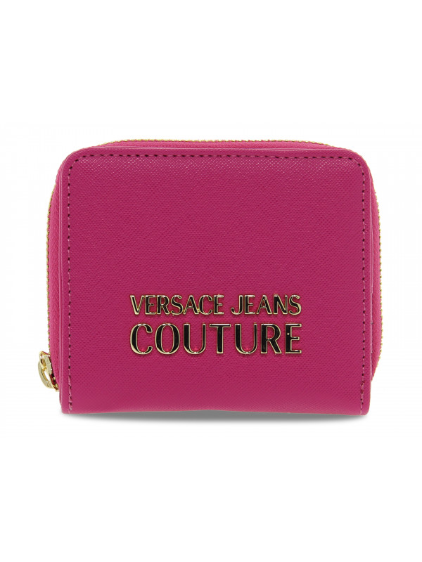 Portefeuille Versace Jeans Couture JEANS COUTURE RANGE A SKETCH 17 WALLET THELMA en saffiano rose