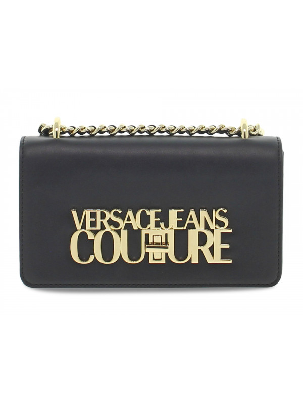 Sac bandoulière Versace Jeans Couture JEANS COUTURE LOGO LOCK RANGE L SKETCH 1 BAGS SMOOTH en nappa noir