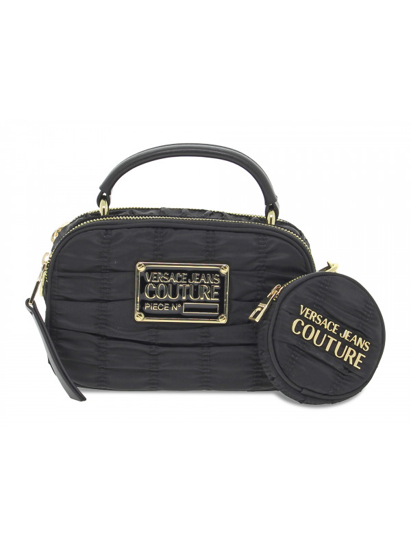 Sac à main Versace Jeans Couture JEANS COUTURE RANGE X SKETCH 2 BAGS CRUNCHY en nylon noir