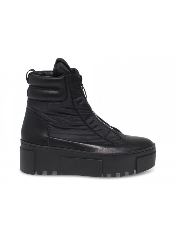 Boots Vic Matie en cuir noir