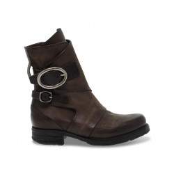 Boots A.S.98 en cuir brun foncé