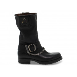 Bottes A.S.98 en cuir noir