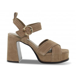 Sandales à talons Ash - taupe