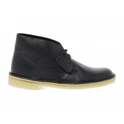 Boots Clarks DESERT BOOT LEATHER en cuir noir