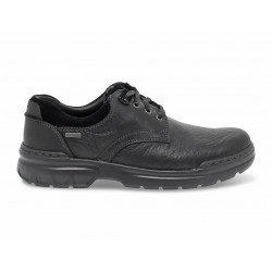 Chaussures à lacets Clarks ROCKIE2 LOW GTX en cuir noir