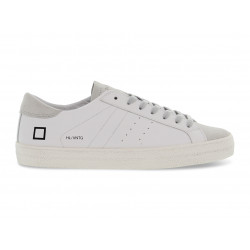 Baskets D.A.T.E. HILL LOW VINTAGE CALF WHITE en cuir blanc