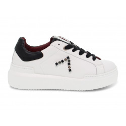 Baskets Ed Parrish en cuir blanc