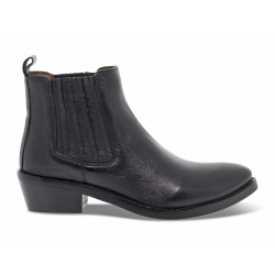 Bottines Emanuèlle Vee BEATLES ADEL A CAVIGLIA en cuir noir