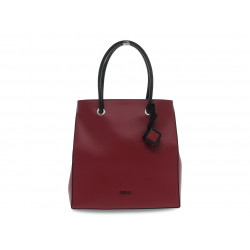 Cabas Rebelle PRISMA SHOPPING M RUGA en cuir bordeaux