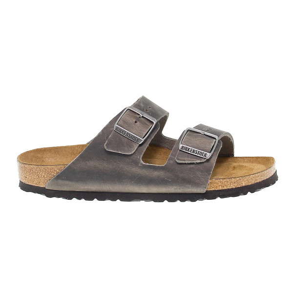 Sandales Birkenstock ARIZONA en cuir gris
