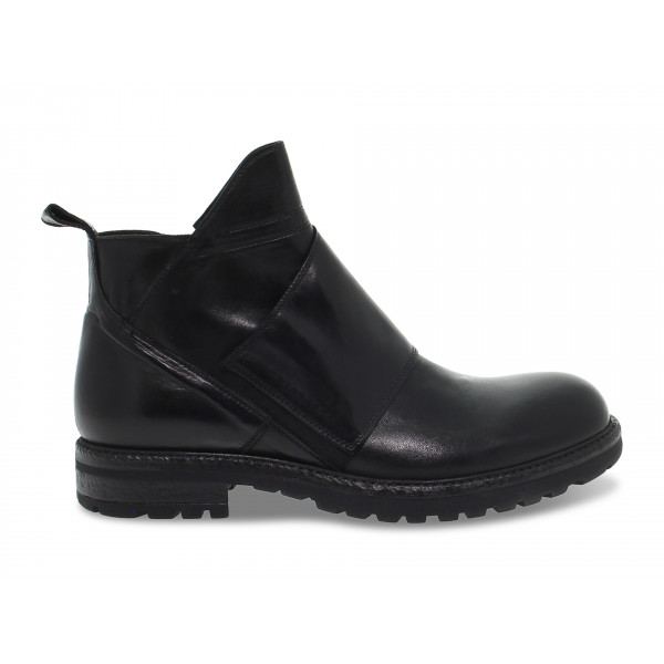 Bottines Jp David STILE INGLESE en cuir noir