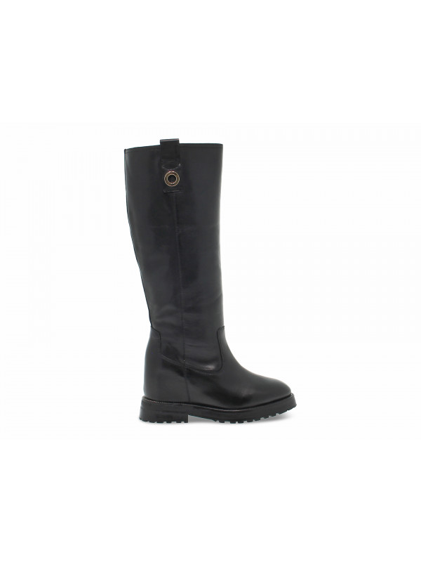 Bottes Emanuèlle Vee ZEPPA INTERNA NEW CRUST en cuir noir