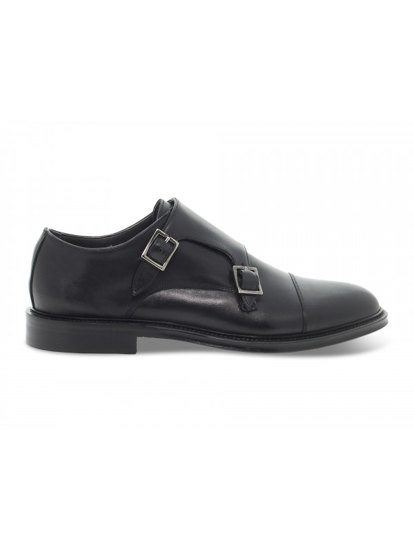 Chaussures sans lacets Guidi Calzature STILE INGLESE en cuir noir