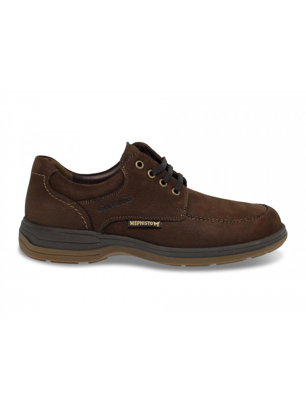 Chaussures à lacets Mephisto DOUK RIKO en cuir brun foncé