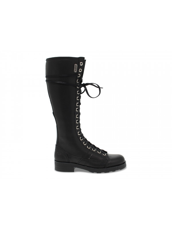 Bottes OXS FRANK 1903 en cuir noir