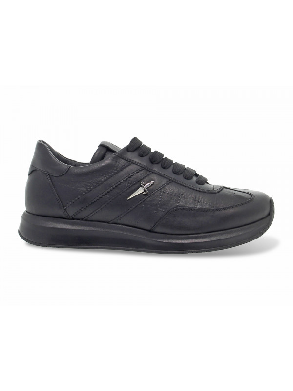 Baskets Paciotti SOFT en nappa noir