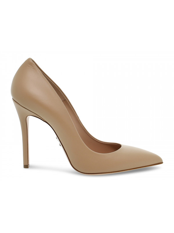 Escarpins à talons hauts Sergio Levantesi FERRAGNI COLOR CAPPUCCIO en nappa beige