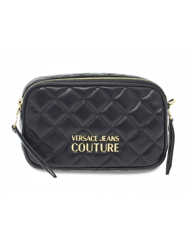 Sac bandoulière Versace Jeans Couture JEANS CHARMS COUTURE RANGE C SKETCH 8 BAGS QUILTED en nappa noir