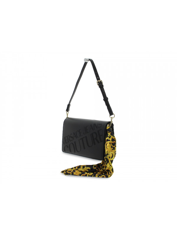 Sac bandouliere Versace Jeans Couture JEANS COUTURE LINEA A DIS 4 3D PRINT en nappa noir