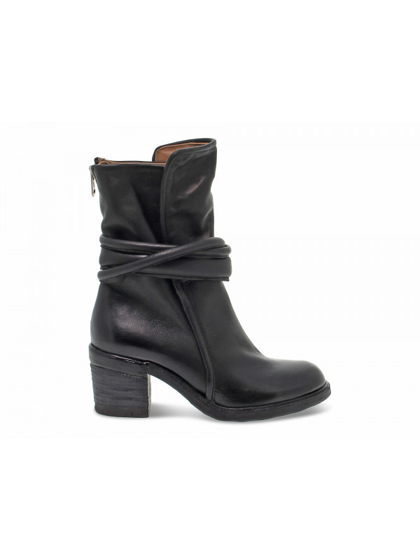 Bota baja A.S.98 ROCK de piel negro