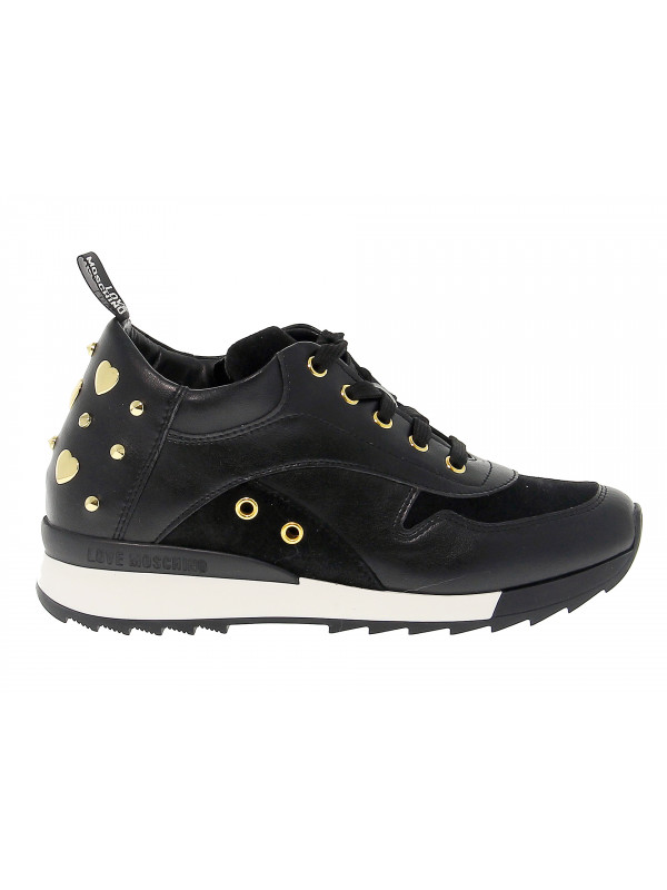 Zapatilla de piel Love Moschino 