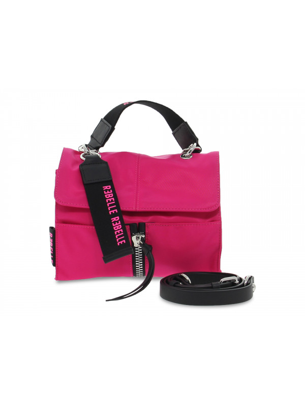 Bandolera Rebelle CARTELLA MINI NYLON de nylon fucsia