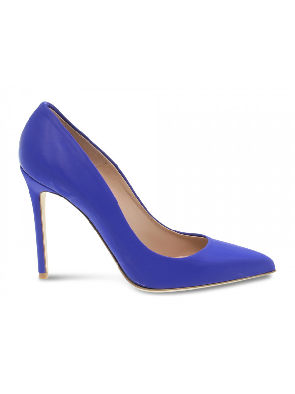 Zapato de salón Sergio Levantesi de escarchado azul aciano