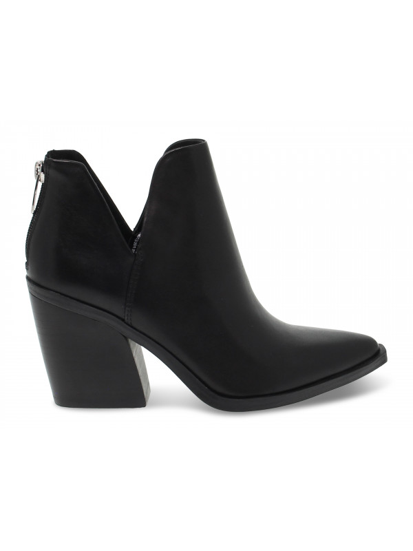 Botin tobillero Steve Madden ALYSE LEATHER BLACK de piel negro - Guidi  Calzature - Nueva Colección Primavera y Verano 2022 - Guidi Calzature