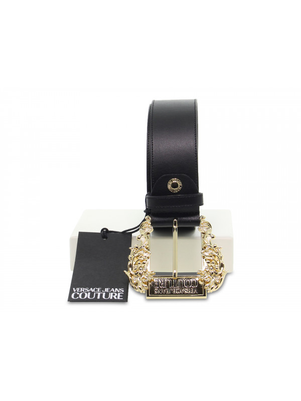 Cinturón Versace Jeans Couture JEANS COUTURE LINEA CINTURA DIS 1 BELT H45MM de napa negro