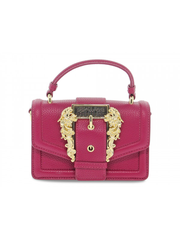 Bolso de mano Versace Jeans Couture JEANS COUTURE RANGE F SKETCH 6 BAGS GRAINY BUCKLE de saffiano rubí