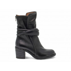 Bota baja A.S.98 ROCK de piel negro