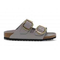 Sandalia plana Birkenstock - gris claro