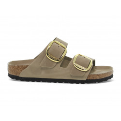 Sandalia plana Birkenstock - tabaco
