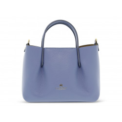 Bolso de mano Cuoieria Fiorentina CANDY MINI TOTE BAG de piel azul