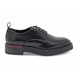 Zapato plano Emanuèlle Vee SCARPA ALLACCIATA de piel negro