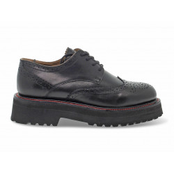 Zapato plano Emanuèlle Vee DERBY INGLESE NEW CRUST de piel negro