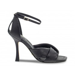 Sandalia tacón Guess SANDALO GUCCI de piel negro