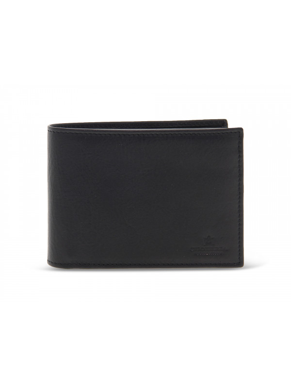 Monedero Cuoieria Fiorentina WARM AND COLOUR GRANDE COMPLETO de piel negro