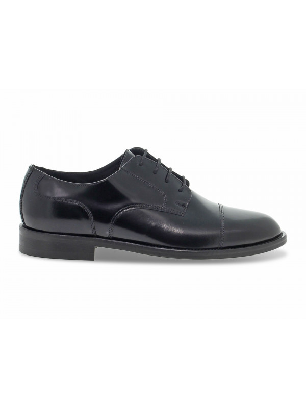 Zapato con cordones Guidi Calzature STILE INGLESE de cepillado negro